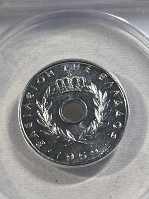1959 Greece 20 Lepta Graded MS 65 by ANACS - Image 1 of 4