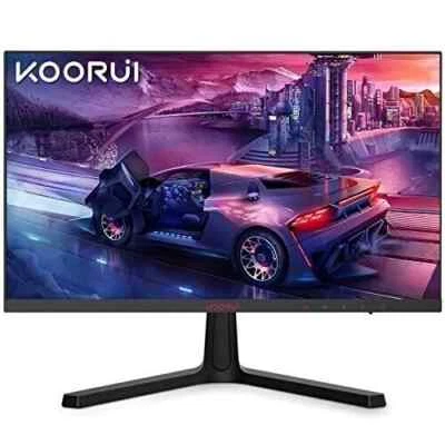 KOORUI 24 Inch Gaming Monitor, FHD 1080P 165hz VA 1ms FreeSync/G-Sync, HDMI/DP - Image 1 of 4
