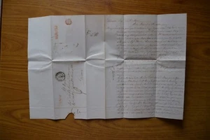 ANTICA LETTERA PRE FILATELICA PORTO MAURIZIO - GENOVA 21 DICEMBRE 1850 - Bild 1 von 2