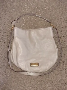 MARC BY MARC JACOBS-LG Hobo Hillier-Beige/Taupe-Neutral-Gold Hardware-Excellent - Picture 1 of 10
