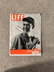 Ted Williams 1941 Life Magazine Red Sox Sept 1 1941 Very Good Condition