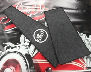 Steib, Teppichsatz Schwarz, LS200, zweiteilig, mit Logo Weiß, BW , Beiwagen, - Bild 1 von 1