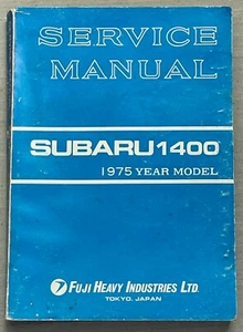 1975 75 Subaru 1400 Factory Service Shop Manual Supplement - Picture 1 of 2