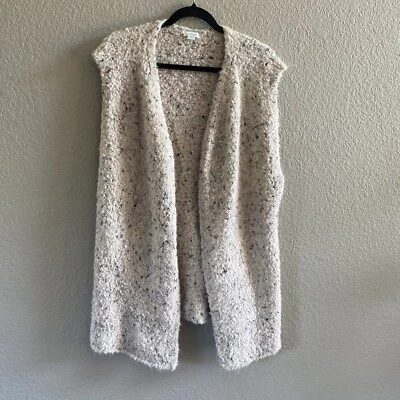 Chaleco Sundance Mujer Medio Crema Costero Secretos Abierto Alpaca Boho Moteado Foto 1 de 4