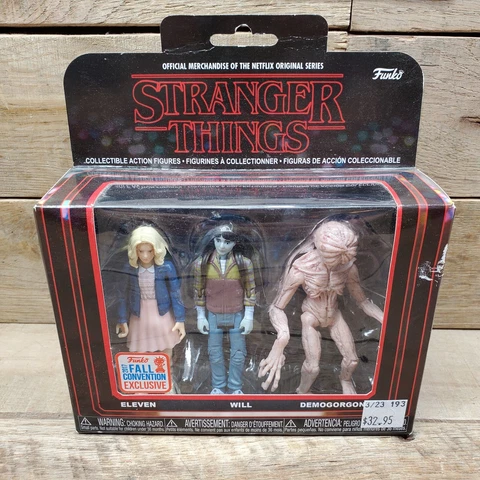 Stranger Things Collectible Action Figures (Eleven, Will & Demogorgon) Funko Cover
