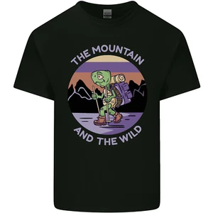 Turtle Hiking Trekking Tortoise Camping Kids T-Shirt Boys Girls - Picture 1 of 15