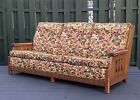 A. Brandt Ranch Oak Western Floral Sofa Couch Furniture Cottagecore Bowtie VTG