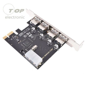Scheda di controllo PCI-E a USB 3.0 PCIe 4 porte / adattatore scheda PCI Express 5 Gbps Sp - Foto 1 di 6