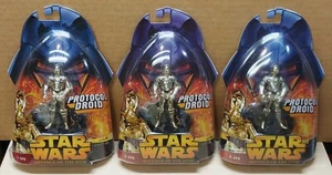 Star Wars ROTS C-3PO Blue & Purple Card Variant UK Foreign Stickers Revenge Sith - Picture 1 of 24