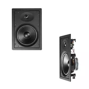 Encel 8" In-Wall Speakers Pair - Home Theatre or Music - Picture 1 of 4