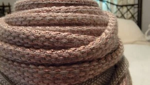 WARM GRAY WOVEN LIPPED TAPE TRIM BY THE YARD - Picture 1 of 3
