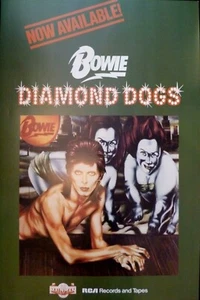 David Bowie poster - Fantastic Diamond Dogs 1974 promotional re-print - Imagen 1 de 1