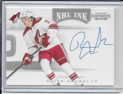 2011-12 Panini Contenders David Rundblad NHL Ink Auto # 41 - Image 1 of 2