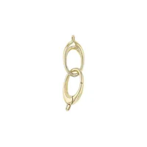 14K Gold Interlock Clasp For Necklaces - Picture 1 of 3