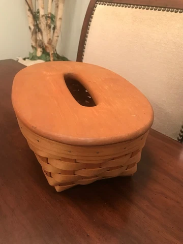 Gerald Henn Tissue Basket With Lid 13”x9”x5” Cover