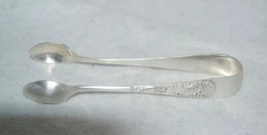 Antique Sugar Nips Ornate Art Deco Design Tongs Silver Plate11cm Philip Ashberry - Picture 1 of 7