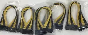 Lot 5 pcs 20+4 Pin ATX Power Supply to 24 Pin Motherboard male to female Cable - Picture 1 of 3