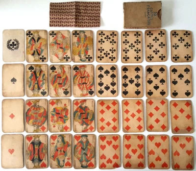 ANCIEN JEU de 32 CARTES SEITA BOITE d'ORIGINE avec SCRATCH d'ALLUMETTE COMPLET - Photo 1/4