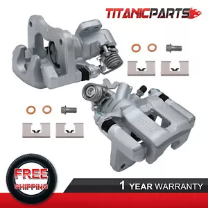 Pair Rear Brake Calipers For 2006-2015 Honda Civic 2006-2011 CSX Sedan Coupe - Foto 1 di 13