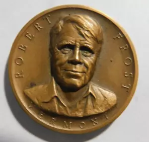 Robert Frost Medaille 1 1/4" Vermont 1962 Medallic Art Company - Bild 1 von 2