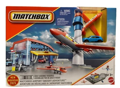 Matchbox Airport Takeoff Adventure W/car & Plane 3+ NEW - Image 1 of 4
