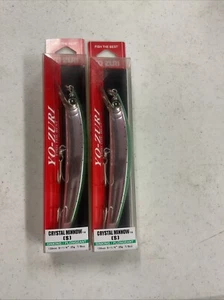 (2) Yo Zuri 3D Crystal Minnow 130mm Sinking Lure R1130-HNM “Save” - Picture 1 of 3