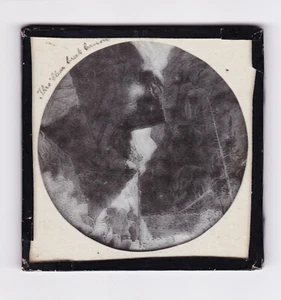 Thro' Clear Creek America Theme Magic Lantern Glass Slide - Picture 1 of 2