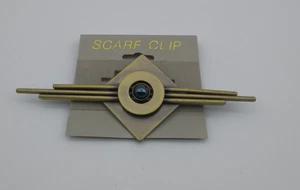 N2# SCARF CLIP soporte de bufanda/soporte de tela latón con pedrería vintage - Imagen 1 de 7