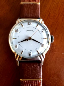 HAMILTON WRIST WATCH ROLLED GOLD PLATE TOP AND SERVICED 1960 - Picture 1 of 10