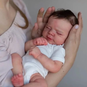 Realistic 48Cm Soft Silicone Asleep Reborn Baby Doll with 3D-Painting Skin, Aliv - Picture 1 of 12