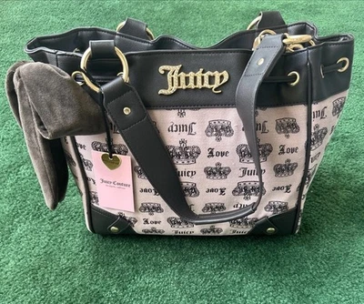 Juicy Couture Large Vintage DayDreamer Tote Bag Pink Diamond Ultimate Carryall - Image 1 of 4