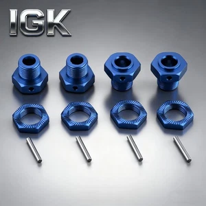 17mm Aluminum Wheel Hex Hub Adapter Kit with Nuts/Pins for Arrma 1/8 Kraton - Picture 1 of 8