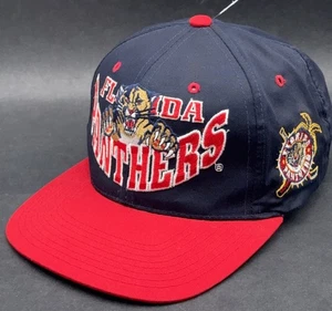 Cappello Berretto Vintage Florida Panthers Snapback Anni 90 The G Cap Spellout PULITO RARO NUOVO SENZA ETICHETTE - Foto 1 di 8