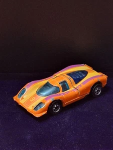Vintage 1969 Mattel Hot Wheels Porsche 917 Orange Purple Blackwall Hong Kong - Bild 1 von 6