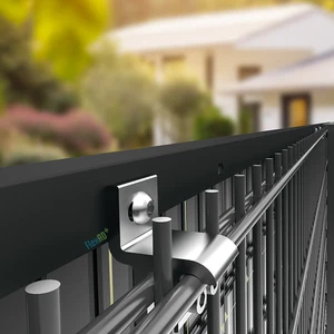 Solar Halterung für Doppelstabmatten 6/5/6 & 8/6/8 – V2A PV Befestigung | FlexAD - Bild 1 von 7