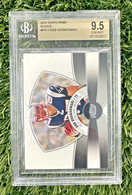 2010 Topps Prime ROB GRONKOWSKI RC BGS 9.5 Gem Mint #PR13 - Image 1 of 2