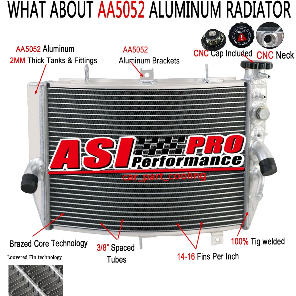 Motorcycle Aluminum Radiator For 2004 2005 Suzuki GSXR600 GSXR750 GSXR 600 750 - Изображение 1 из 4