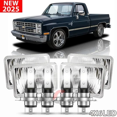 4PCS For Isuzu NQR NPR NPR-HD 4x6'' LED Headlights Hi/Lo Beam DRL Headlamp Bulbs — 第 1/4 张图片