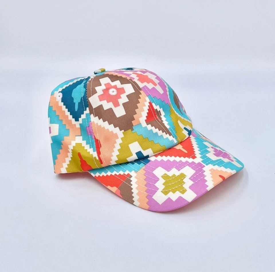 Vera Bradley Lighten up Baseball Hat Cap Hacienda Diamonds Multicolor