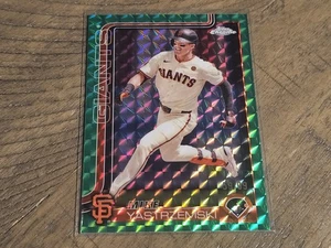 2025 Topps Chrome #40 Mike Yastrzemski Green Geometric Refractor SP #/99 Nmmt - Picture 1 of 3