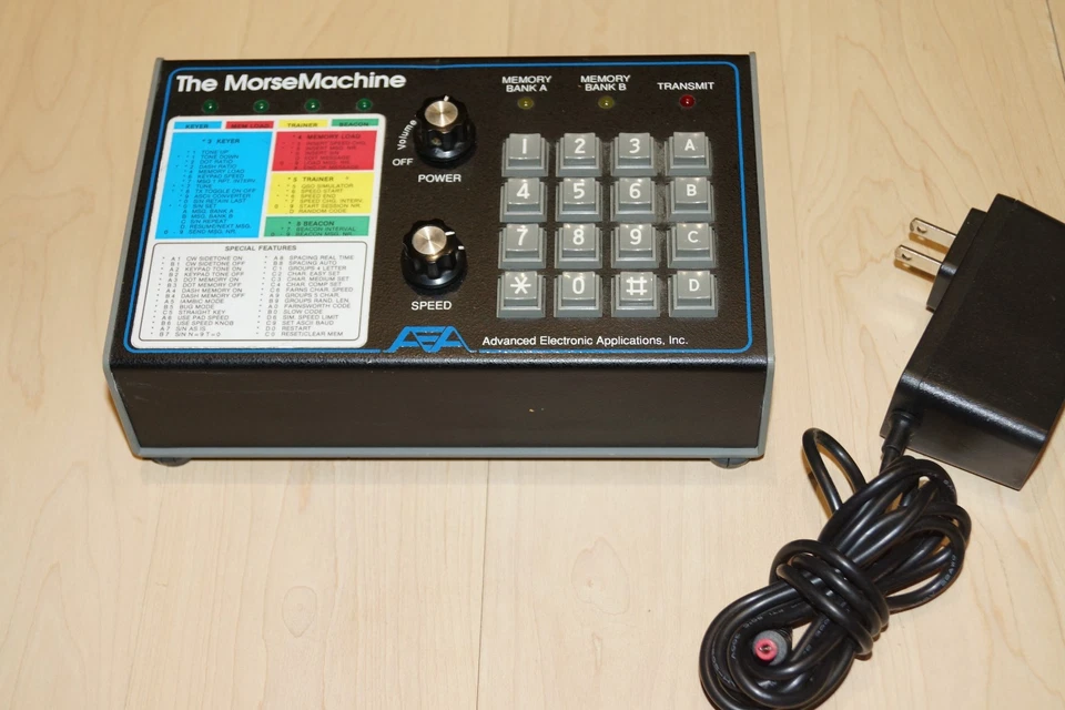 AEA MM-3 Morse Machine Contest Keyer Trainer w/AC Adapter - Image 1 of 4