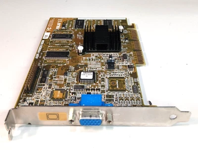 ASUS AGP-V3800 / 32M Graphics Card (Intel i740, 8MB, Retro, 1998) - VINTAGE - Image 1 of 4