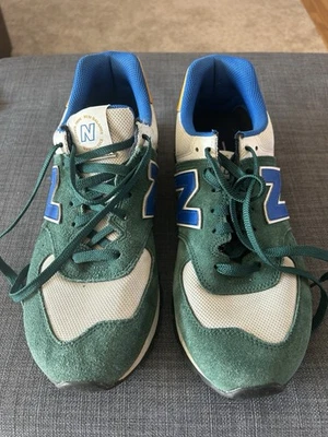 New Balance 574 прочный зеленый желтый 10,5 - Изображение 1 из 4