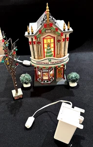 Department 56 "CHRISTMAS TREASURES SHOP" #59240 MINT Box w/traditional cord/bulb - Bild 1 von 21