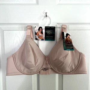 NUEVO Sujetador Vanity Fair Beauity Back Minimizer con aros 44C cuarzo transparente 76080 nuevo con etiquetas - Imagen 1 de 6