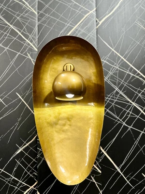 Modern Brass Wall Sconce Mid-Century Wall Lamp Dome Shade For Bathroom Halloween - Image 1 of 4
