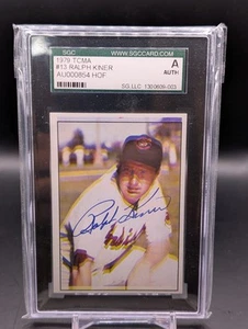 1979 TCMA Ralph Kiner Auto Authentic SGC - Picture 1 of 2