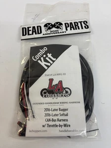 Harley LA Choppers LA-8991-93 extended handlebar wiring harness kit - Picture 1 of 2