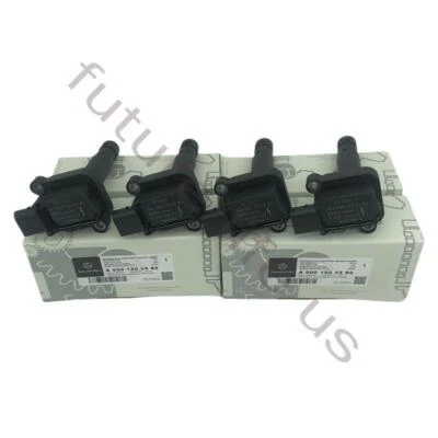 Kit de bobina de ignição 4 peças para A0001502580 Mercedes-Benz E200 C200 C250 SLK250 M271 - Imagem 1 de 3