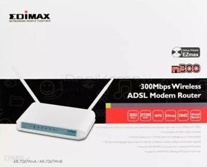 Modem Router Edimax N300Mbps WiFi Adsl2+ NUOVO